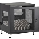 [WM056] Armario de carga y transporte para 14 tablets y portátiles negro con 16 schuko en 2 regletas